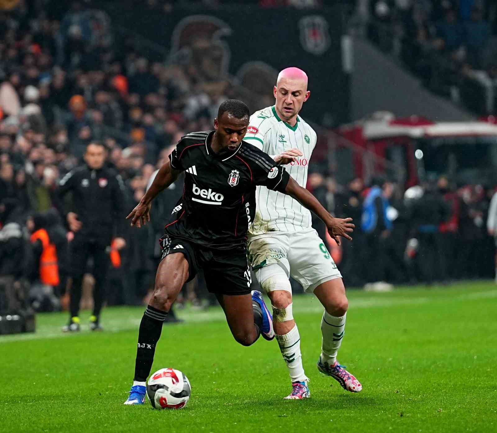 trendyol super lig besiktas 1 konyaspor 1 ilk yari 15