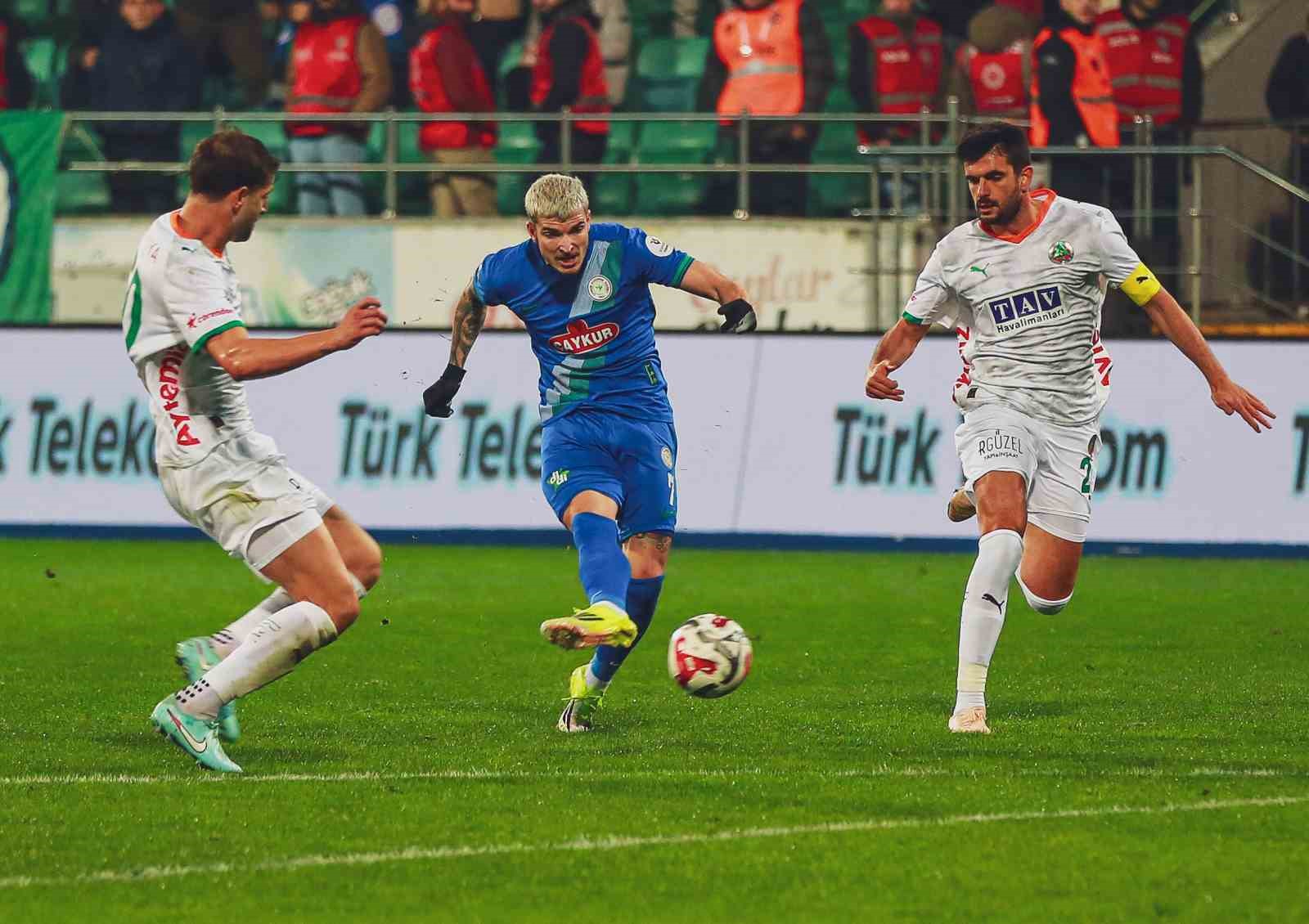 trendyol super lig caykur rizespor 1 corendon alanyaspor 1 mac sonucu 3