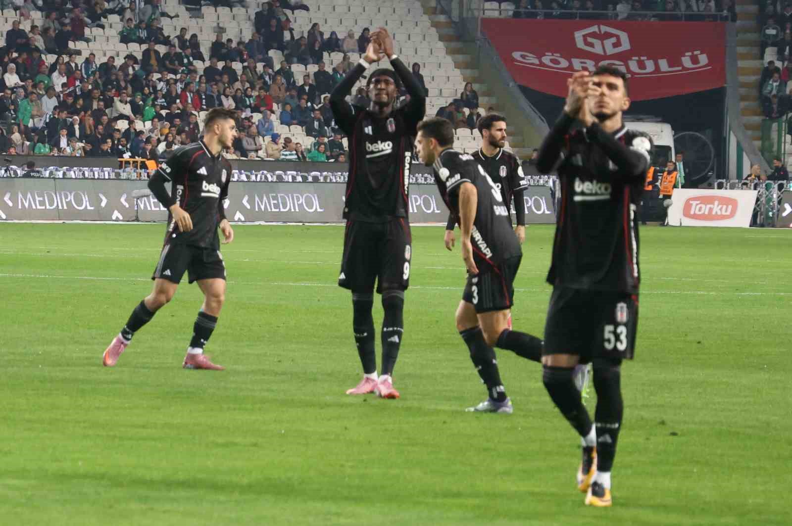 trendyol super lig konyaspor 0 besiktas 1 ilk yari 12