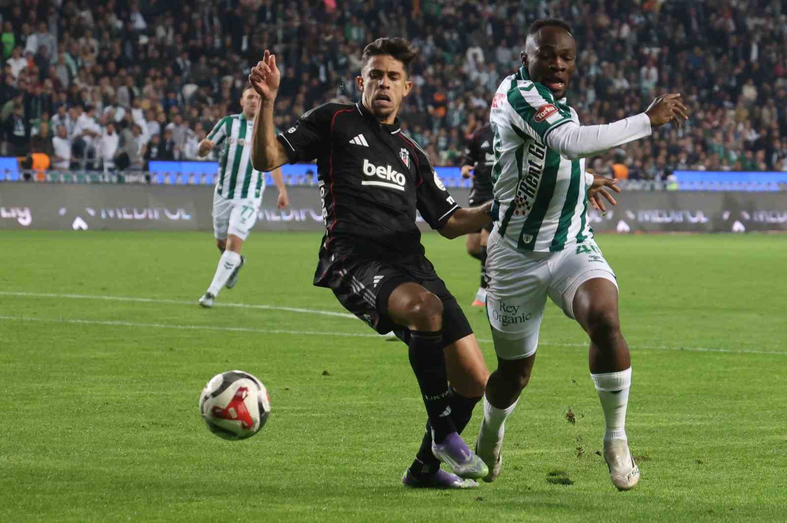 trendyol super lig konyaspor 0 besiktas 1 ilk yari 9