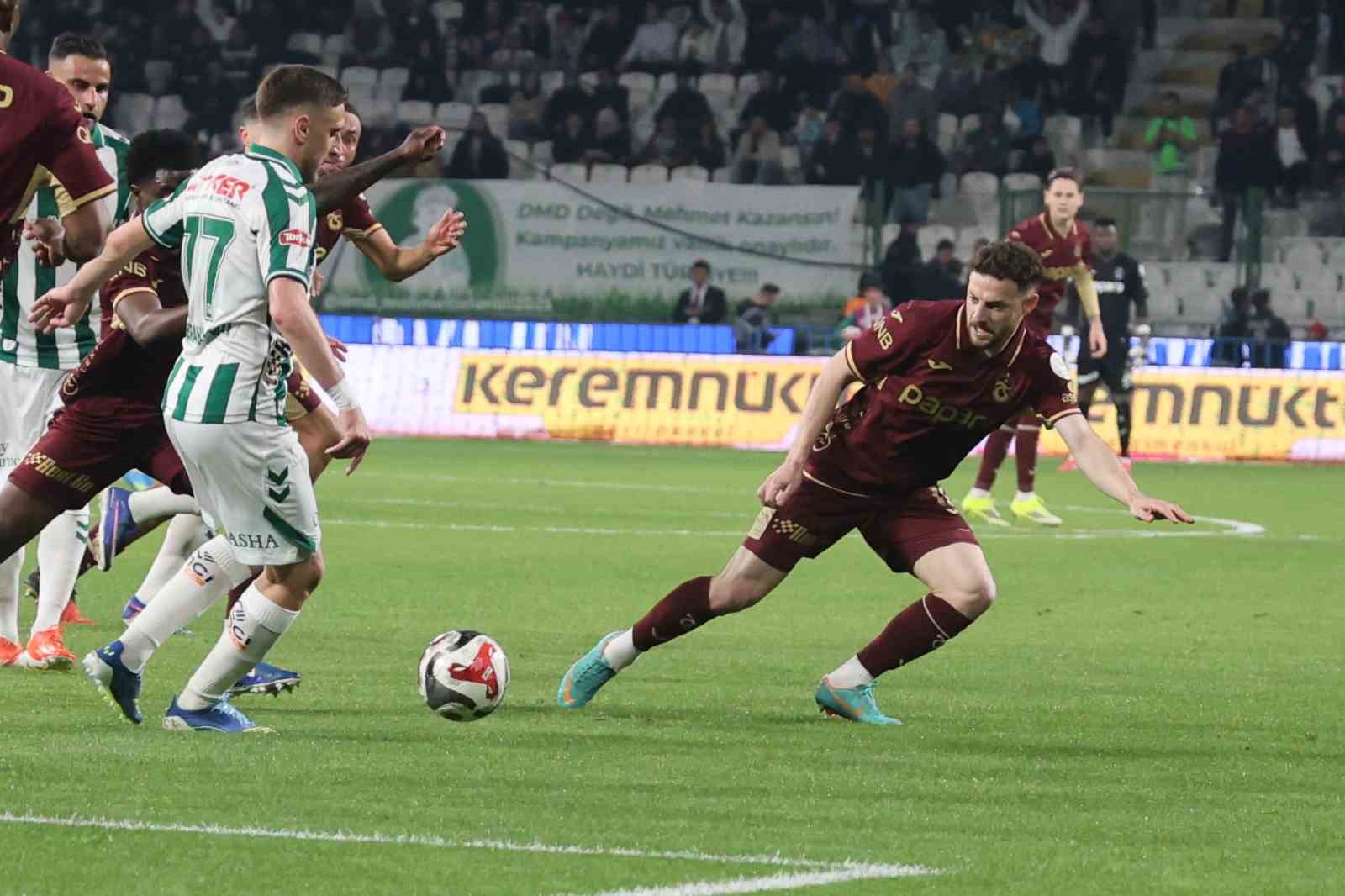 Trendyol Süper Lig: Konyaspor: 2 - Trabzonspor: 0 (İlk yarı) 4 trendyol super lig konyaspor 2 trabzonspor 0 ilk yari 0 lH7Ipuut