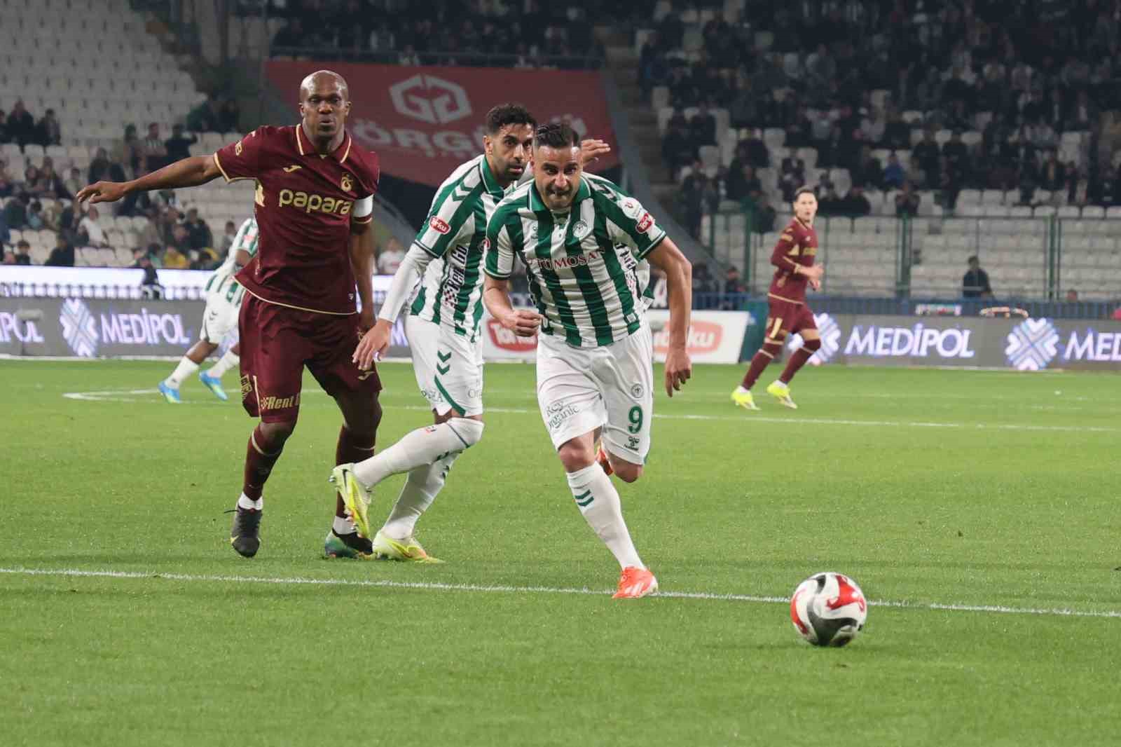 Trendyol Süper Lig: Konyaspor: 2 - Trabzonspor: 0 (İlk yarı) 9 trendyol super lig konyaspor 2 trabzonspor 0 ilk yari 5 utzRtkBg