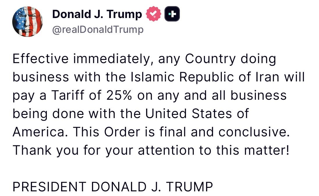 trumptan iran ile is yapan ulkelere yaptirim karari yuzde 25 gumruk vergisi uygulanacak 0