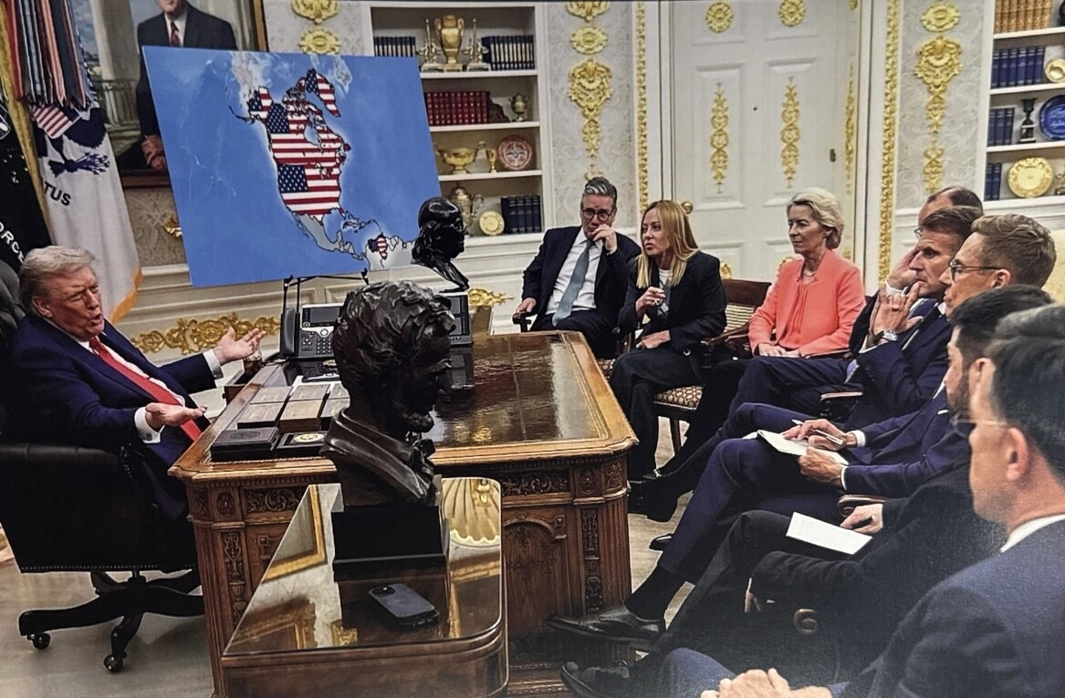 trumptan kanada gronland ve venezuelali yeni abd haritasi paylasimi 0 yF1RPRCN