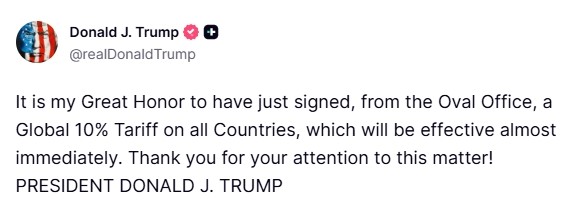 trumptan tum ulkelere yuzde 10luk kuresel gumruk vergisi karari 1 gdpTbRk5