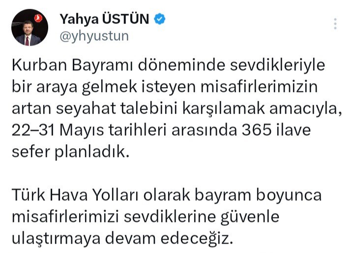turk hava yollari kurban bayrami tatili icin 365 ilave sefer planladi 0 OyajYLYv