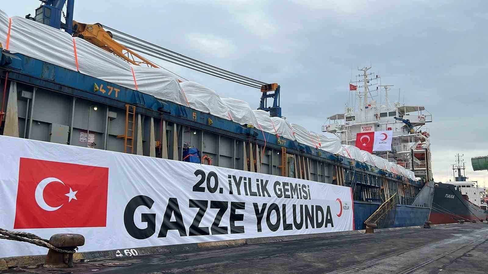 turk kizilayin 20 iyilik gemisi gazze icin mersinden yola cikti 2 SP75wH6S