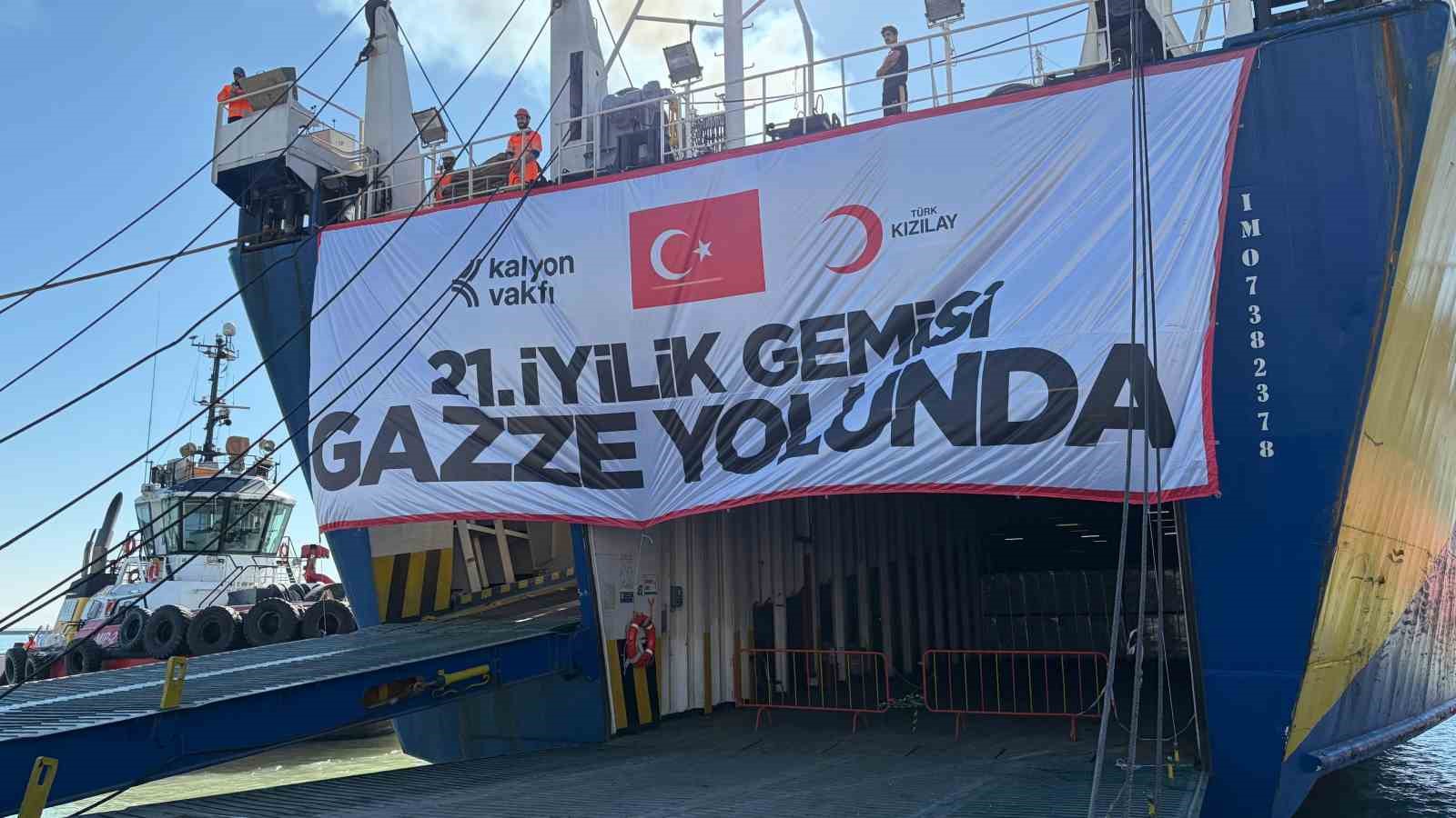 Türk Kızılay’ın ‘İyilik Gemisi’ Ramazan’ın ilk gününde Gazze’ye uğurlandı 4 turk kizilayin iyilik gemisi ramazanin ilk gununde gazzeye ugurlandi 0 iYCElF2E