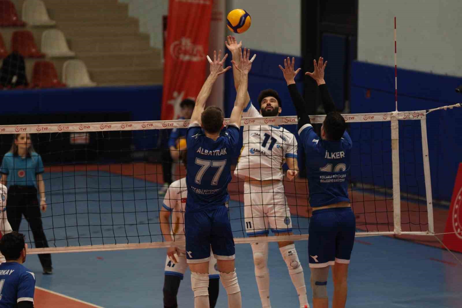 tvf erkekler voleybol 1 ligi yari finali kocaeli buyuksehir belediye kagitspor 4 arkasspor B7AIQzhB