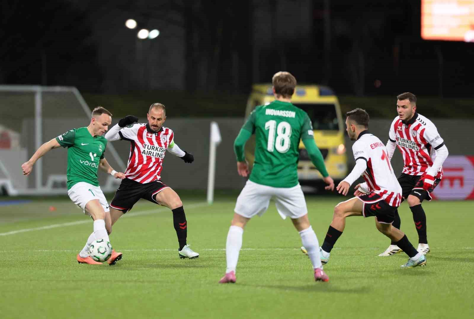 uefa konferans ligi breidablik 1 samsunspor 0 mac devam ediyor 0