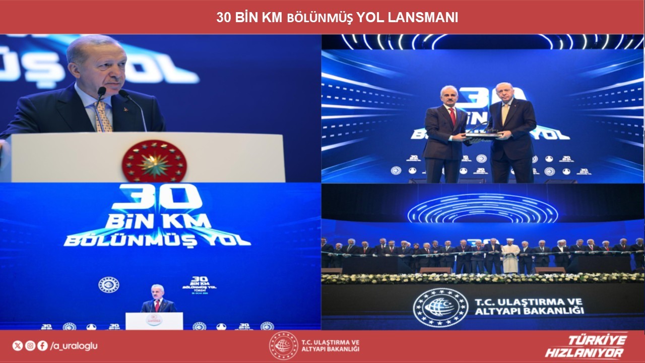 uraloglundan bolunmus yol aciklamasi 30 bin 49 kilometreye ulasti 2