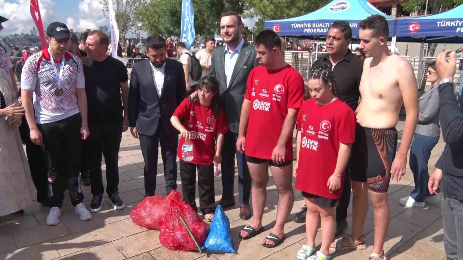 uskudarda dalgiclar ve ozel sporcular deniz temizligi icin bulustu 2 HwSLKCmg