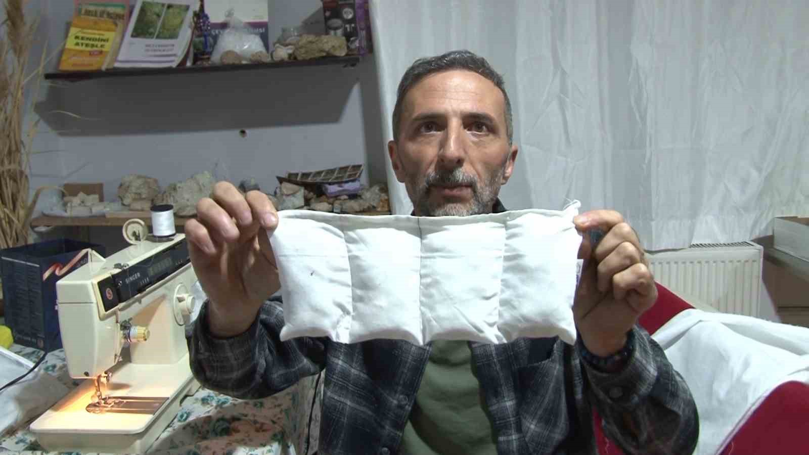 uyku problemine karsi duyarsiz kalamadi sivasin dogal taslari ile radyasyon savar yastik