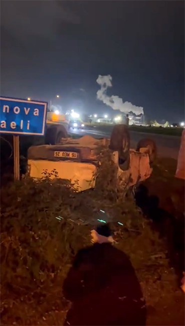 yalovada otomobil takla atti 2 yarali 1 5wmGTNMj