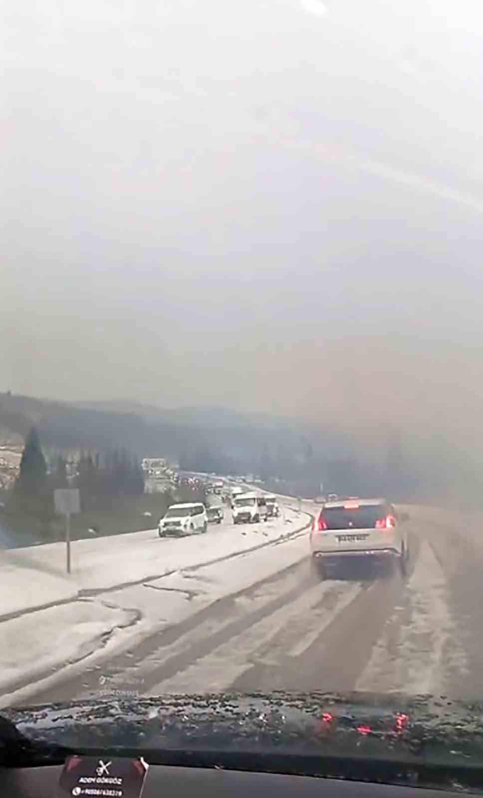 yatagan milas kara yolu dolu yagisi sonrasi beyaza burundu 1 aqGQUaEu