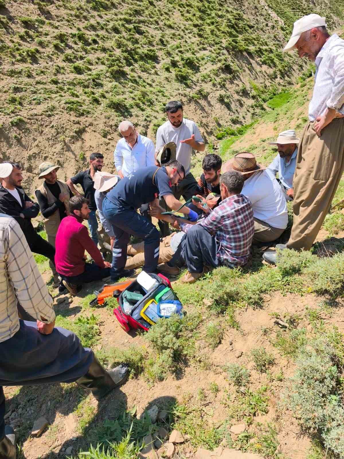 yaylada rahatsizlanan coban kurtarildi 1