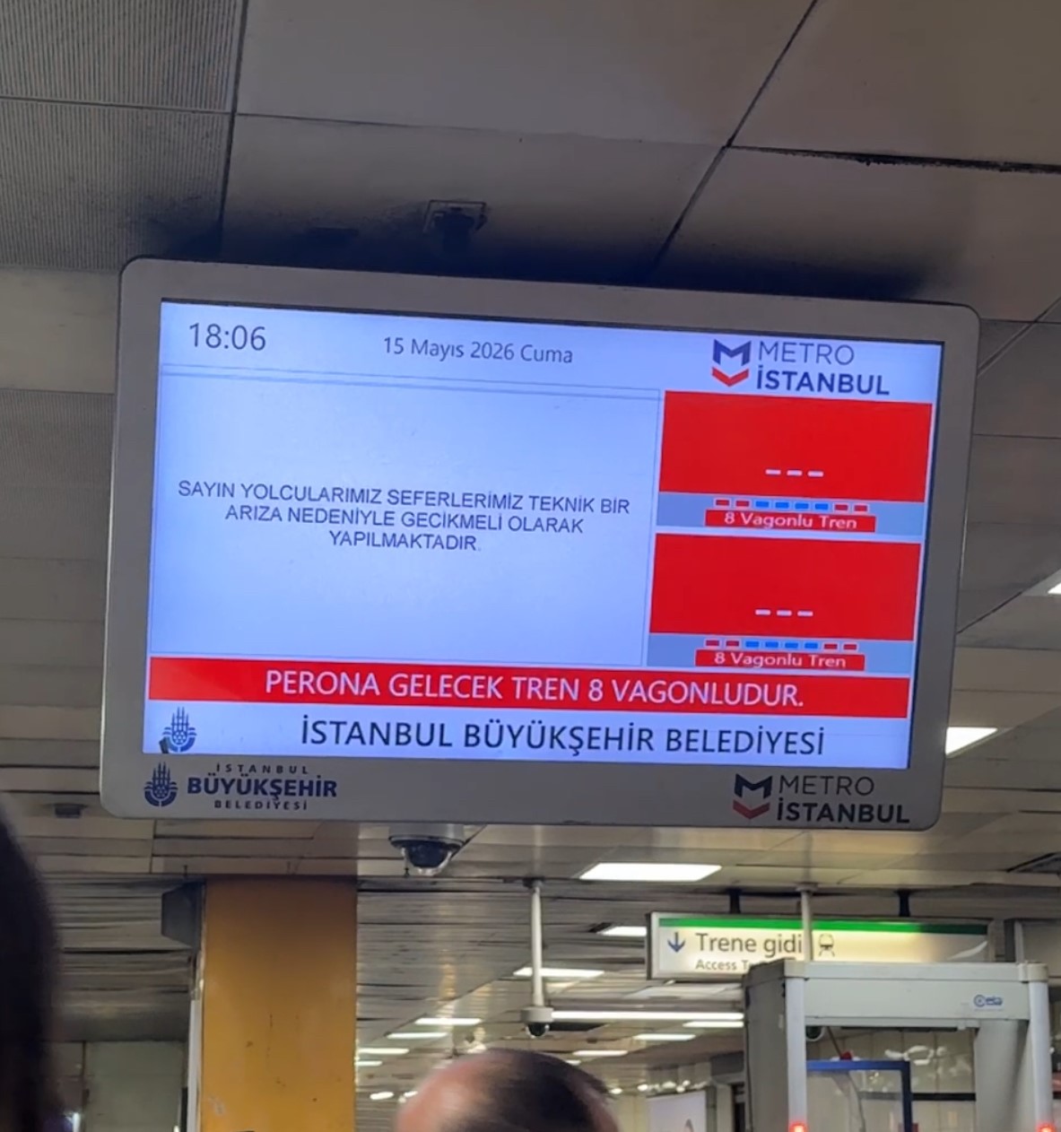 yenikapi haciosman ile levent bogazici universitesi hisarustu metrolarinda ariza 1