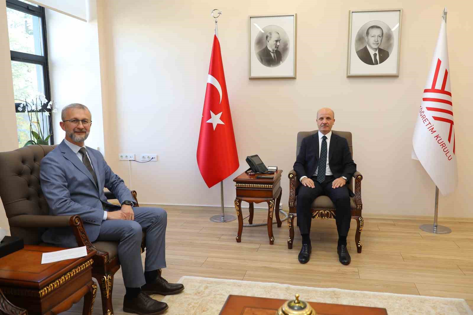 YÖK Başkanı Özvar, Ukrayna’nın Ankara Büyükelçisi Dzhelialov’u kabul etti 4 yok baskani ozvar ukraynanin ankara buyukelcisi dzhelialovu kabul etti 0 A6zy7byl