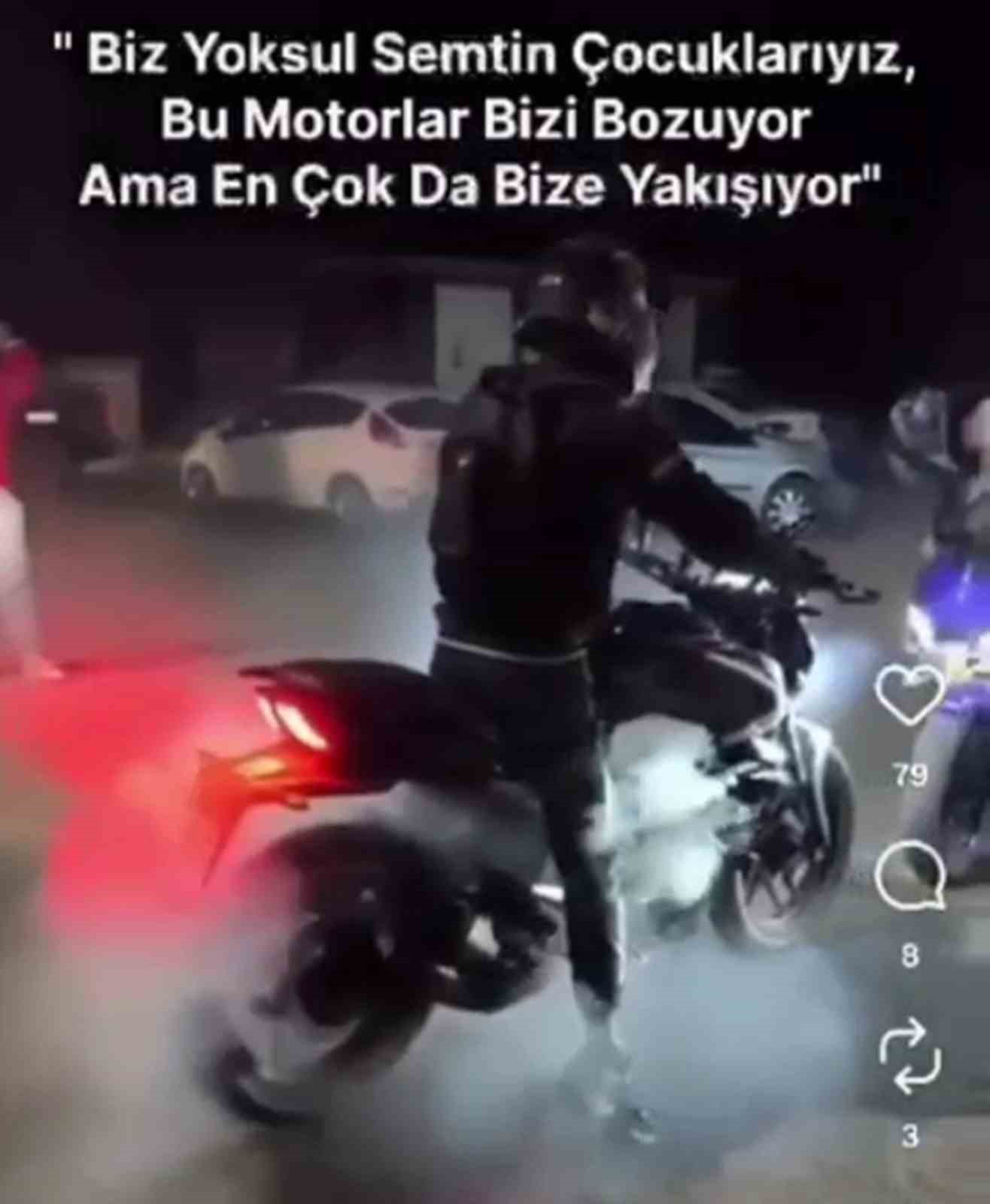 yoksul semtin cocuklariyiz diyerek lastik yakip video paylasan motosikletliye 19 bin tl ceza 0 EeaVsQlJ