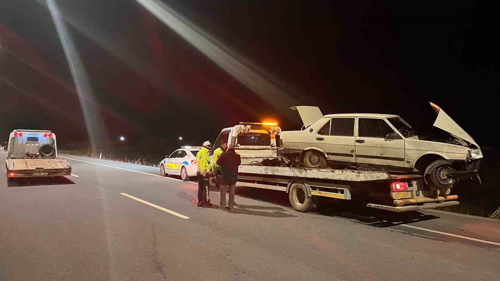 yola firlayan domuza carpan otomobil surucusu hayatini kaybetti 1