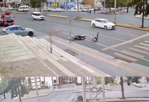 Yolun karşısına geçmeye çalışan kadına motosiklet çarptı: 2 yaralı 6 yolun karsisina gecmeye calisan kadina motosiklet carpti 2 yarali 2 wbvyWJQm
