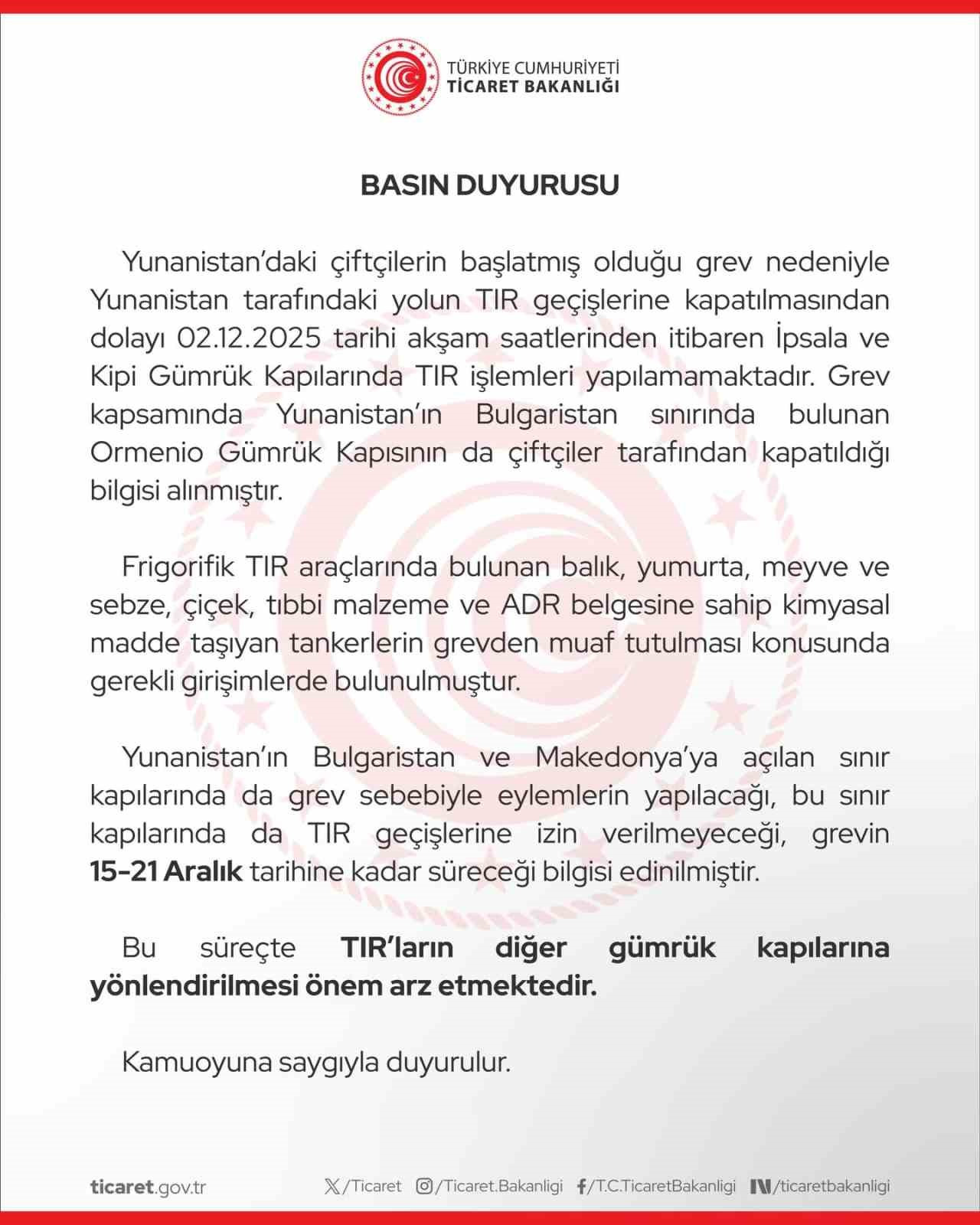 Yunanistan’daki çiftçi grevi sınır kapılarını felç etti: İpsala ve Kipi’de tır geçişleri durdu 11 yunanistandaki ciftci grevi sinir kapilarini felc etti ipsala ve kipide tir gecisleri durdu 7 tVCFnuWH
