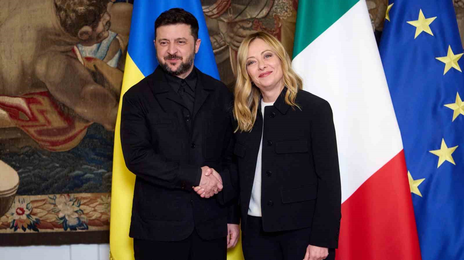 zelenskiy italya basbakani meloni ile bir araya geldi 0 4u1eQLLf