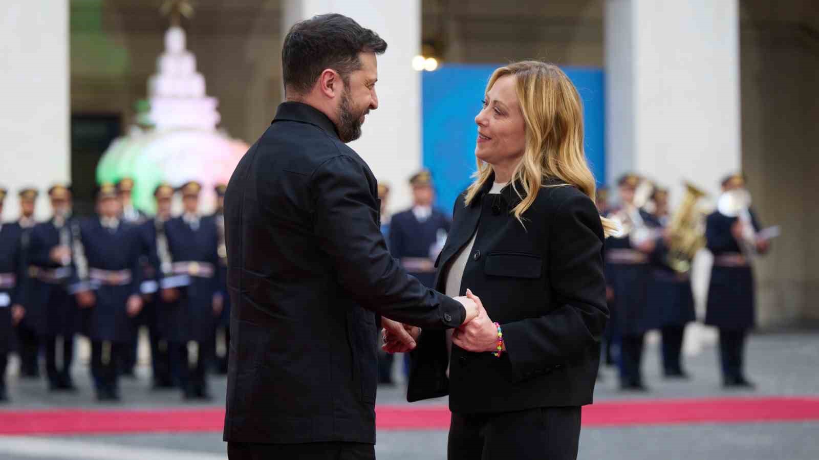 zelenskiy italya basbakani meloni ile bir araya geldi 1 SiFc91EX