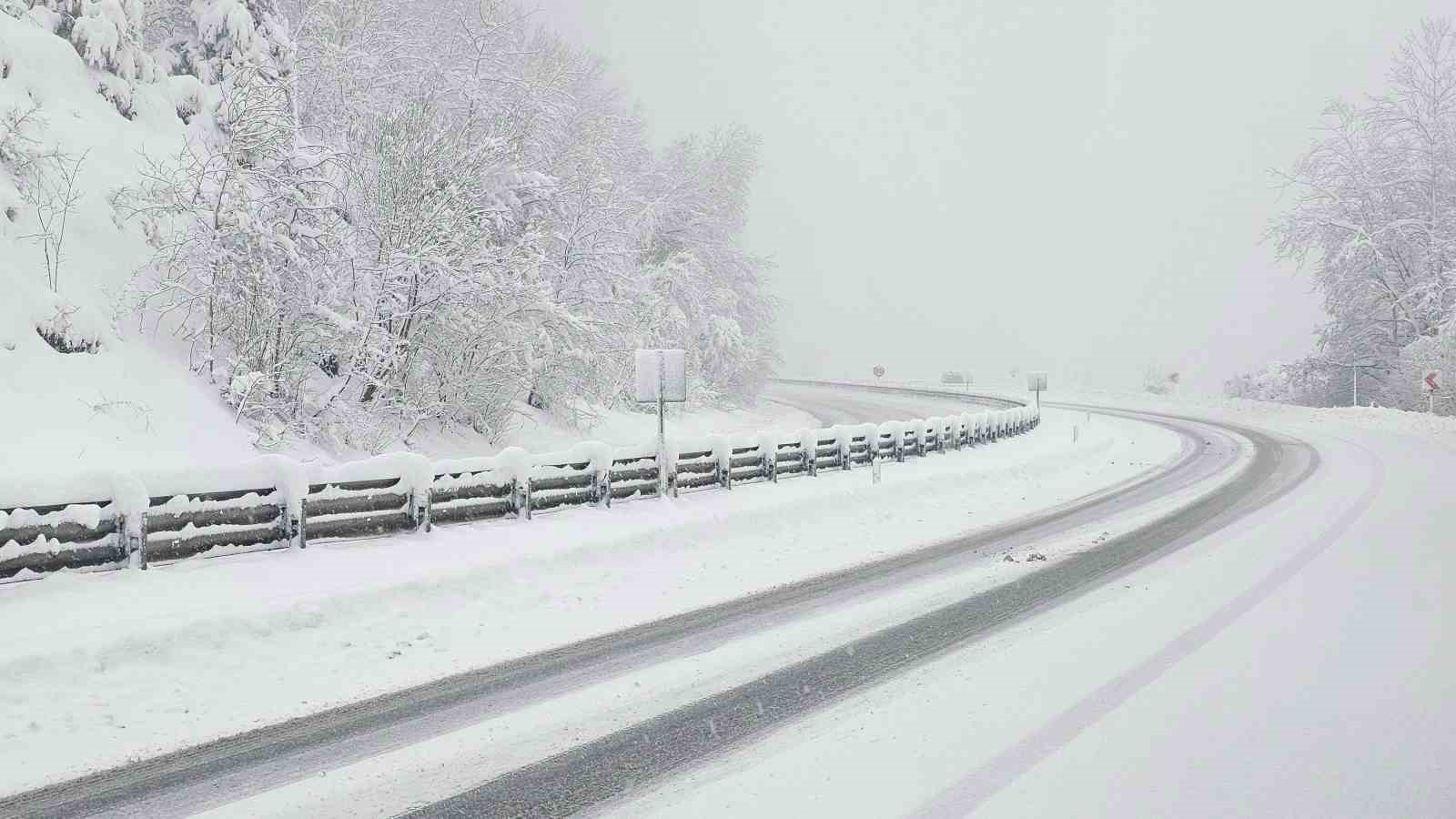 zonguldak eregli kara yolunda kar etkili oldu 3