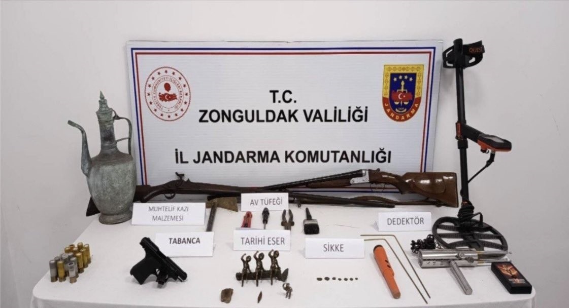 zonguldakta tarihi eserler ve silah ele gecirildi 0 y9Q4j51B
